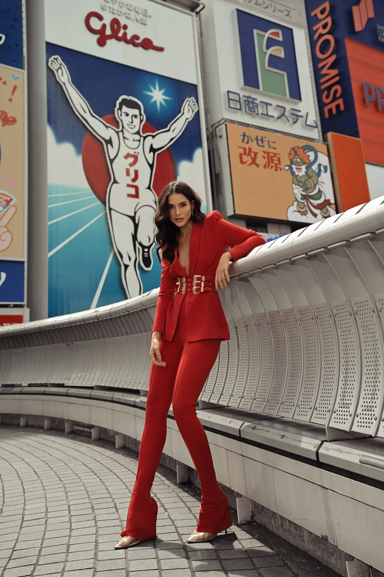 Blazer com Três Cintos em Crepe Anahi - Image 21