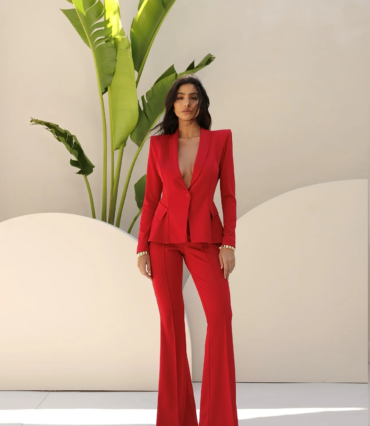 blazer trellis vermelho